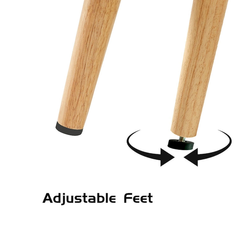 Meuble TV en rotin blanc de 55 po avec portes coulissantes, pieds en bois et étagère réglable