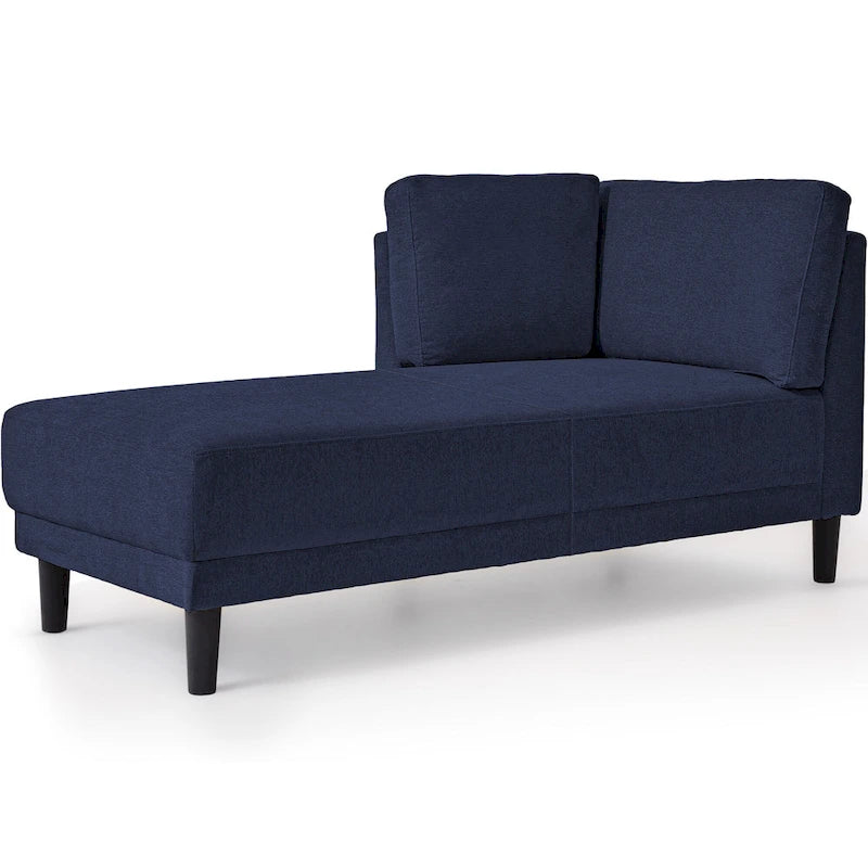 Chauffeuse d'angle en lin moderne de 65 po avec coussins amovibles et fonction de couchage