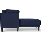 Chauffeuse d'angle en lin moderne de 65 po avec coussins amovibles et fonction de couchage