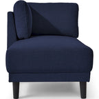 Chauffeuse d'angle en lin moderne de 65 po avec coussins amovibles et fonction de couchage