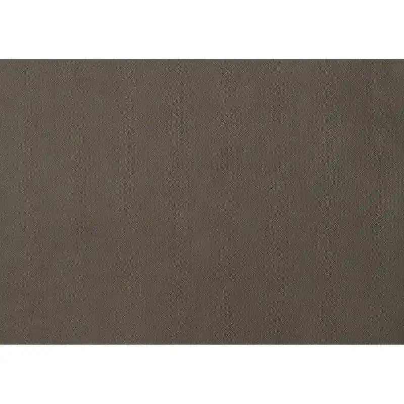 Causeuse capitonnée en velours marron avec cadre en bois massif - 57"L