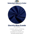 Pouf géant 6 pieds - fauteuil relaxant confortable d'intérieur, suédine bleue
