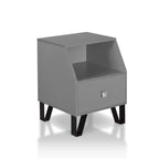 Table d'appoint contemporaine 16" avec tiroir et étagère ouverte - Plusieurs couleurs