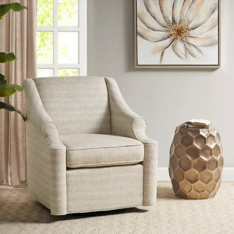 Fauteuil Tan pivotant à 360° avec coussin amovible