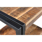 Table d'appoint artisanale en bois de récupération - 24 x 16 x 20 po