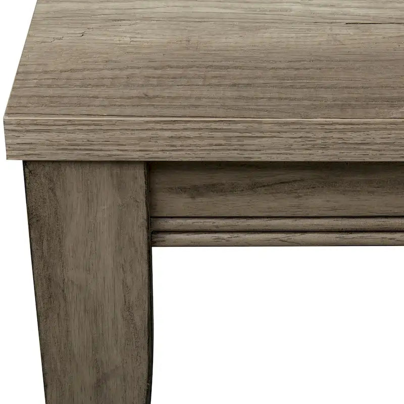 Banc en bois finition grès avec pieds fuselés - 44" L