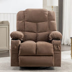 Fauteuil inclinable massant surdimensionné avec 2 porte-gobelets et un port de chargement USB