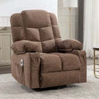 Fauteuil inclinable massant surdimensionné avec 2 porte-gobelets et un port de chargement USB