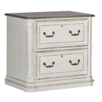 Meuble de classement latéral Junior Executive Media en blanc antique – 34 po de large
