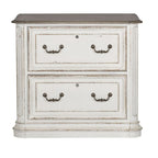 Meuble de classement latéral Junior Executive Media en blanc antique – 34 po de large