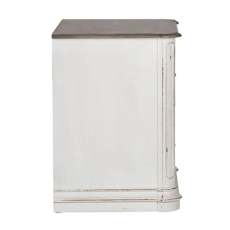 Meuble de classement latéral Junior Executive Media en blanc antique – 34 po de large