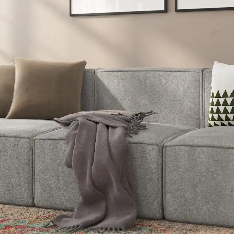 Fauteuil central sans accoudoirs de canapé sectionnel modulaire contemporain - 93,35 cm (P) x 71,76 cm (l) x 71,12 cm (H)