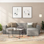 Fauteuil central sans accoudoirs de canapé sectionnel modulaire contemporain - 93,35 cm (P) x 71,76 cm (l) x 71,12 cm (H)