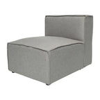 Fauteuil central sans accoudoirs de canapé sectionnel modulaire contemporain - 93,35 cm (P) x 71,76 cm (l) x 71,12 cm (H)