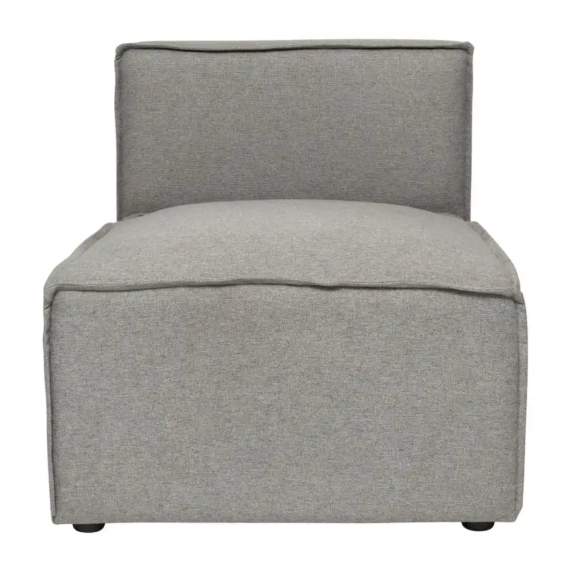 Fauteuil central sans accoudoirs de canapé sectionnel modulaire contemporain - 93,35 cm (P) x 71,76 cm (l) x 71,12 cm (H)