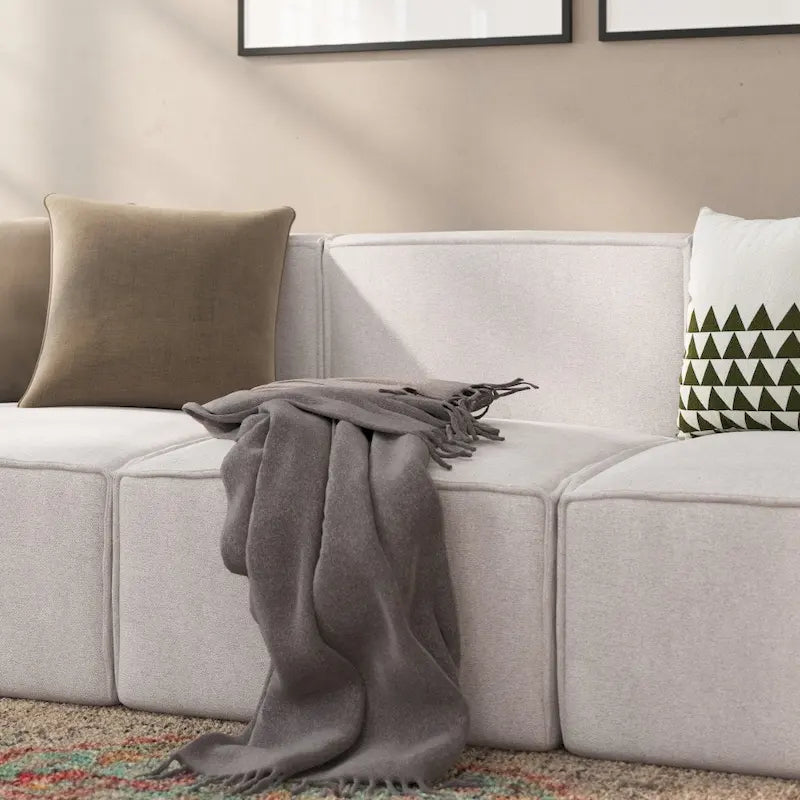 Fauteuil central sans accoudoirs de canapé sectionnel modulaire contemporain - 93,35 cm (P) x 71,76 cm (l) x 71,12 cm (H)