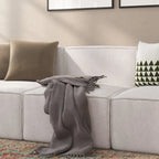 Fauteuil central sans accoudoirs de canapé sectionnel modulaire contemporain - 93,35 cm (P) x 71,76 cm (l) x 71,12 cm (H)