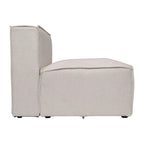 Fauteuil central sans accoudoirs de canapé sectionnel modulaire contemporain - 93,35 cm (P) x 71,76 cm (l) x 71,12 cm (H)
