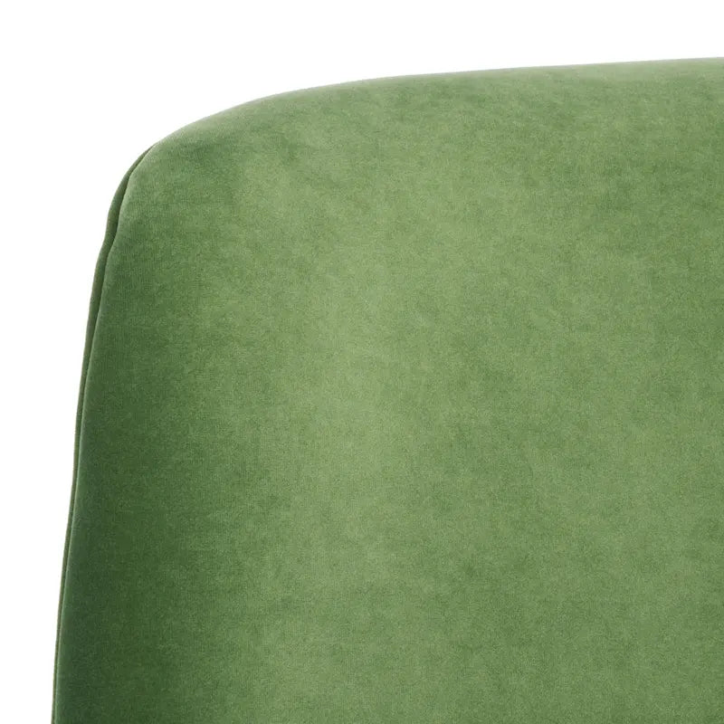 Fauteuil d'appoint en velours Mid-Century avec pieds en noyer - 68,6 cm L x 78,7 cm P x 91,4 cm H