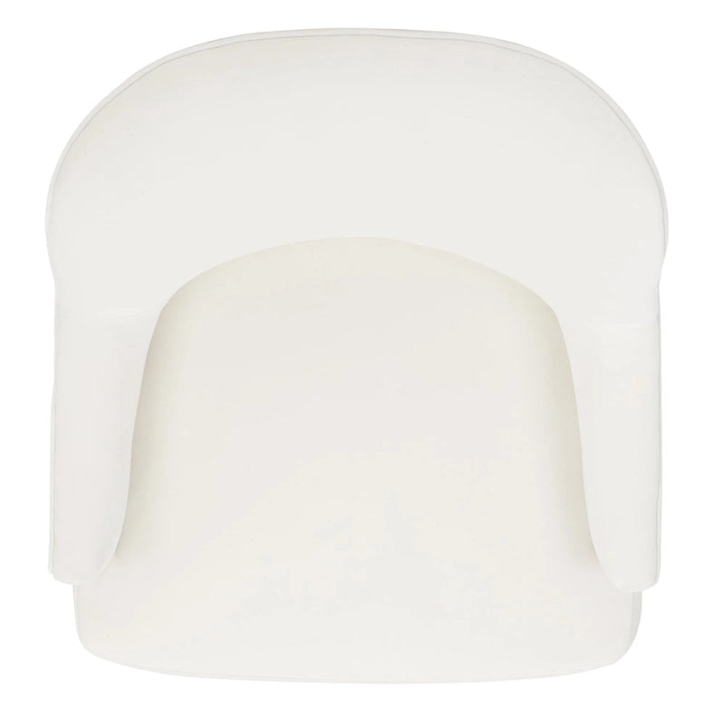 Fauteuil d'appoint en velours Mid-Century avec pieds en noyer - 68,6 cm L x 78,7 cm P x 91,4 cm H