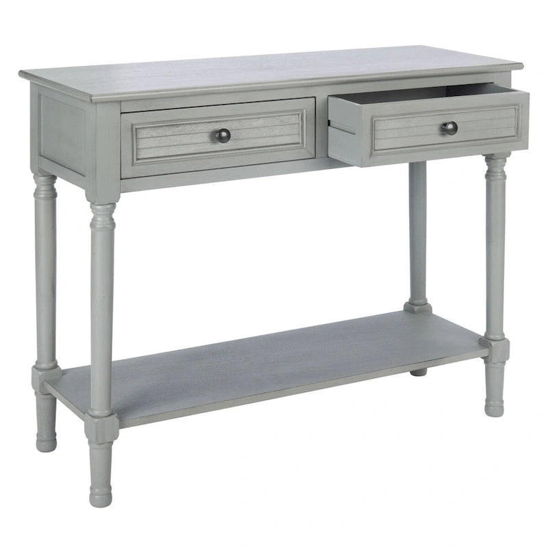 Console 2 tiroirs avec pieds tournés – 36"L x 13"P x 30"H