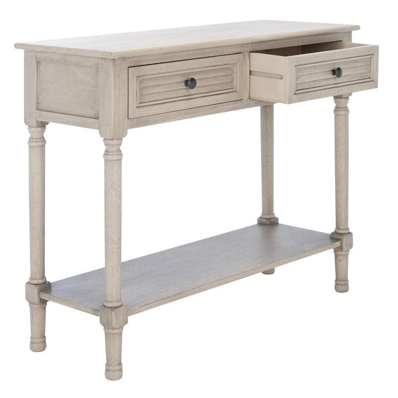 Console 2 tiroirs avec pieds tournés – 36"L x 13"P x 30"H