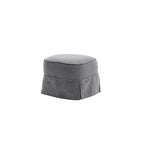 Fauteuil d'appoint pivotant avec pouf - Rotation à 360°