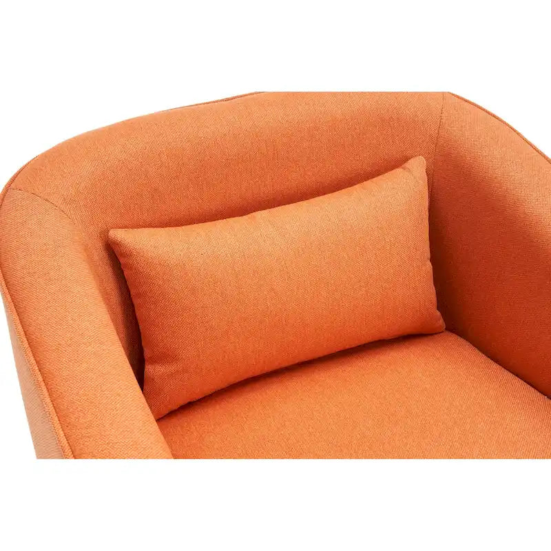 Fauteuil d'appoint pivotant avec pouf - Rotation à 360°