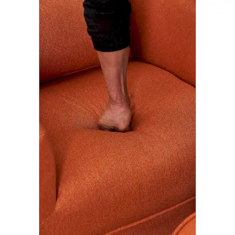 Fauteuil d'appoint pivotant avec pouf - Rotation à 360°