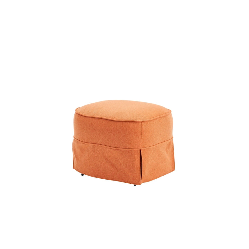 Fauteuil d'appoint pivotant avec pouf - Rotation à 360°