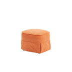 Fauteuil d'appoint pivotant avec pouf - Rotation à 360°