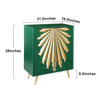 Buffet 2 portes style Mid-Century Modern Sunburst – Bois massif et MDF