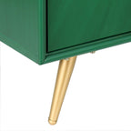 Buffet 2 portes style Mid-Century Modern Sunburst – Bois massif et MDF