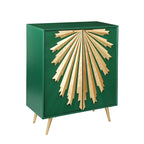 Buffet 2 portes style Mid-Century Modern Sunburst – Bois massif et MDF