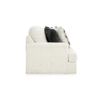 Canapé surdimensionné blanc en polyester de 96 po avec coussins décoratifs et mousse haute résilience