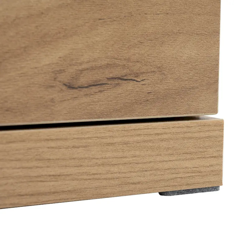 Table basse extensible avec 2 tiroirs de rangement – Design bicolore