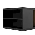 Table basse extensible avec 2 tiroirs de rangement – Design bicolore