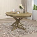 Table à manger extensible rétro avec rallonge papillon - Jusqu'à 6 personnes