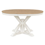 Table à manger extensible rétro avec rallonge papillon - Jusqu'à 6 personnes