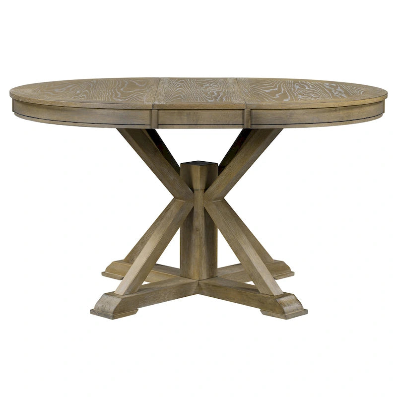 Table à manger extensible rétro avec rallonge papillon - Jusqu'à 6 personnes