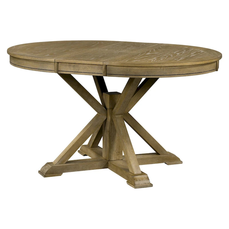 Table à manger extensible rétro avec rallonge papillon - Jusqu'à 6 personnes