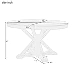 Table à manger extensible rétro avec rallonge papillon - Jusqu'à 6 personnes