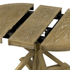 Table à manger extensible rétro avec rallonge papillon - Jusqu'à 6 personnes