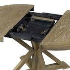 Table à manger extensible rétro avec rallonge papillon - Jusqu'à 6 personnes