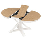 Table à manger extensible rétro avec rallonge papillon - Jusqu'à 6 personnes