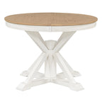 Table à manger extensible rétro avec rallonge papillon - Jusqu'à 6 personnes