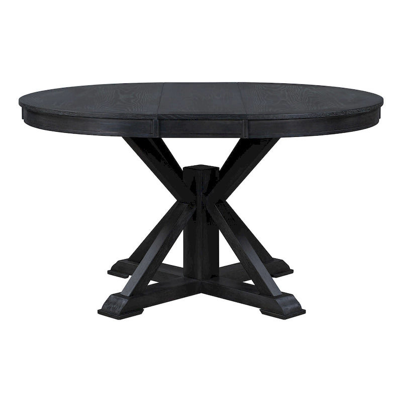 Table à manger extensible rétro avec rallonge papillon - Jusqu'à 6 personnes