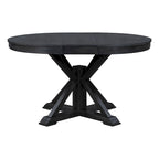 Table à manger extensible rétro avec rallonge papillon - Jusqu'à 6 personnes