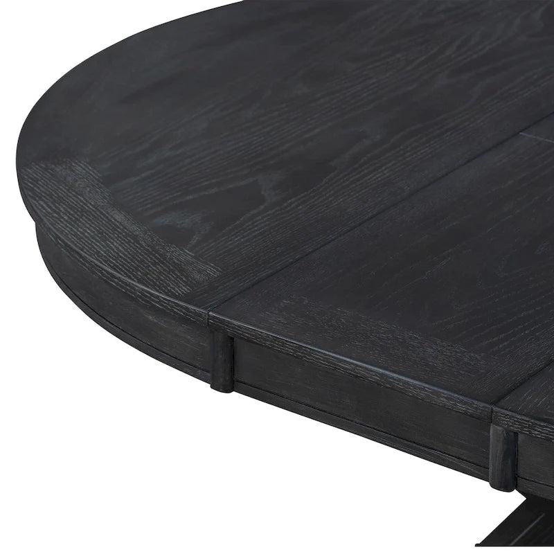 Table à manger extensible rétro avec rallonge papillon - Jusqu'à 6 personnes