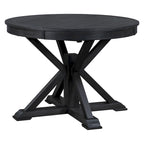 Table à manger extensible rétro avec rallonge papillon - Jusqu'à 6 personnes